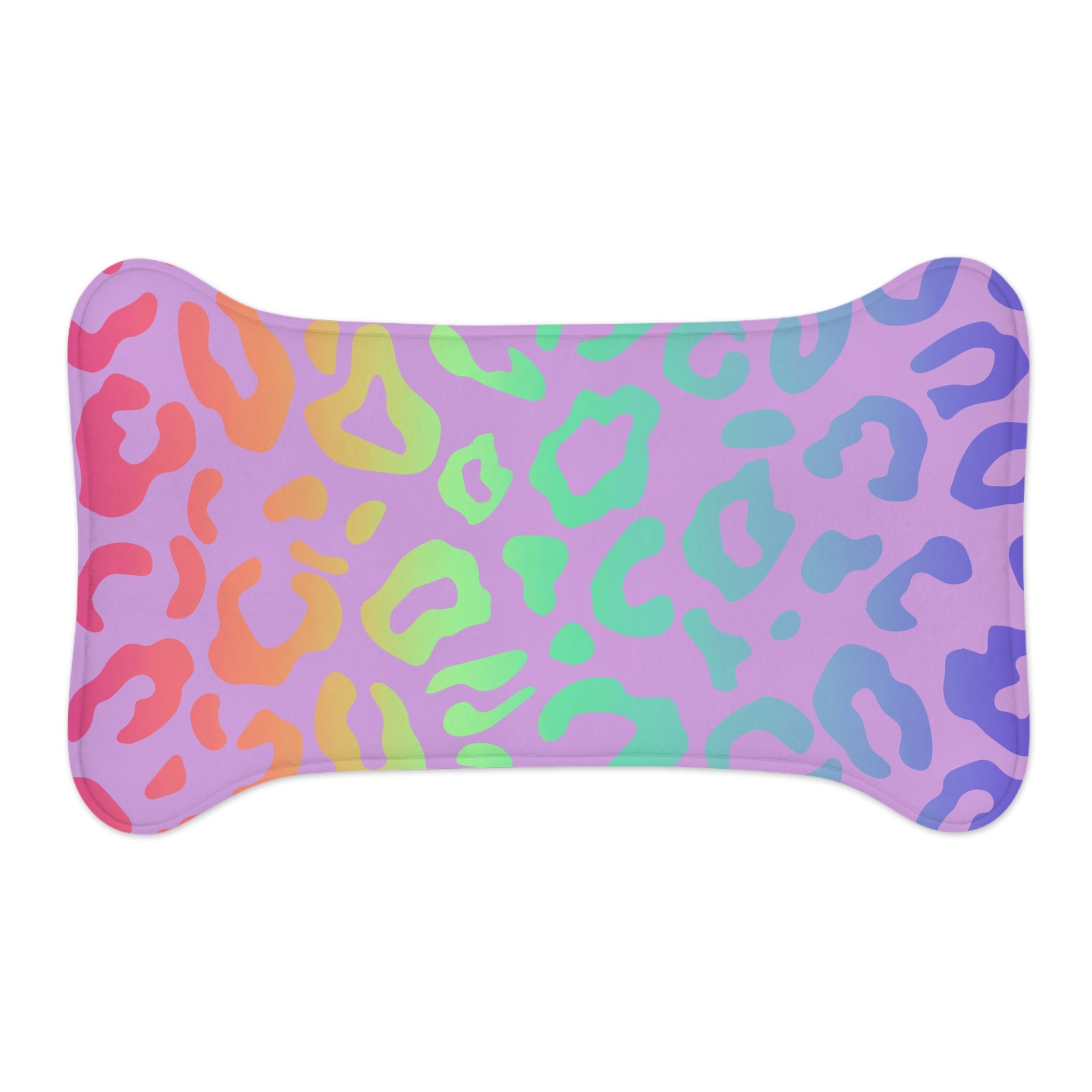 Bespattered Facade Bright Leopard Pet Feeding Mats (3 Shapes)