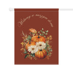 Witamy w naszym domu Polish Welcome to our Home Pumpkin Bouquet Garden Banner Fall Porch Flag