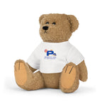 Personalized stuffed animal - Space themed with initial by Printify