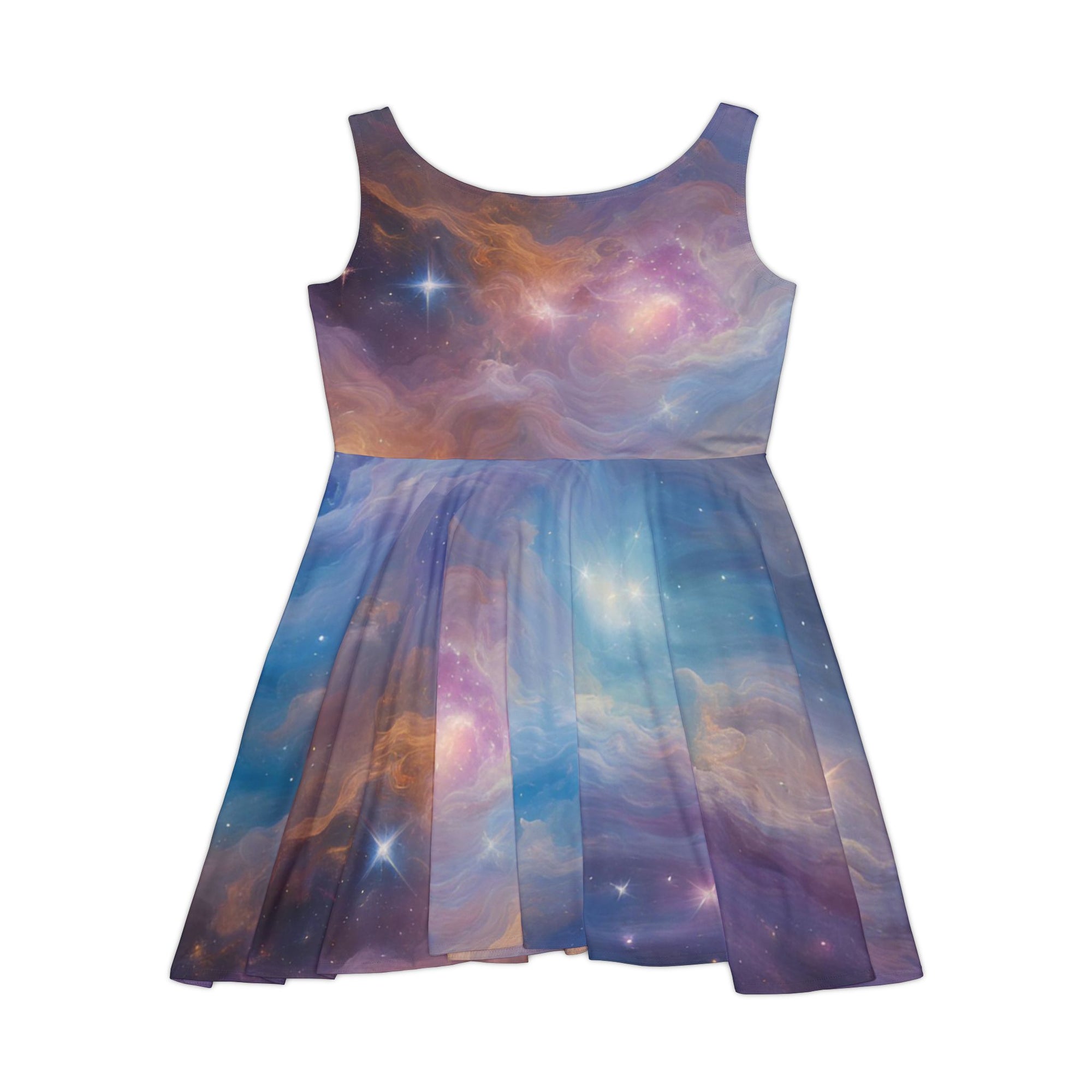 Galaxy sleeveless skater dress