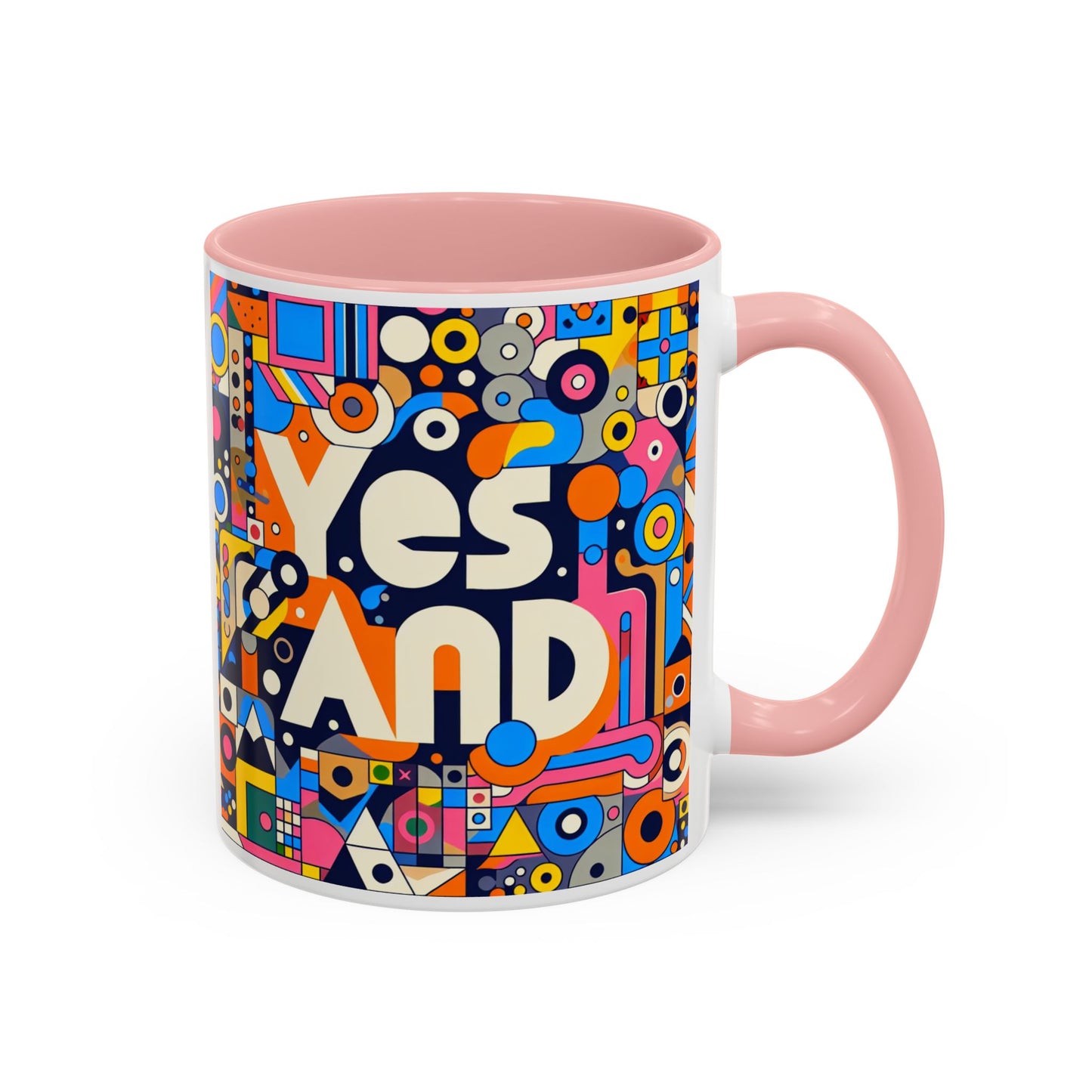 Oui, et une tasse à café avec accent d'improvisation (11, 15 oz)