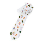 Mexican fiesta Necktie, Mariachi Sugar Skulls Papel Picado and Stamp Design