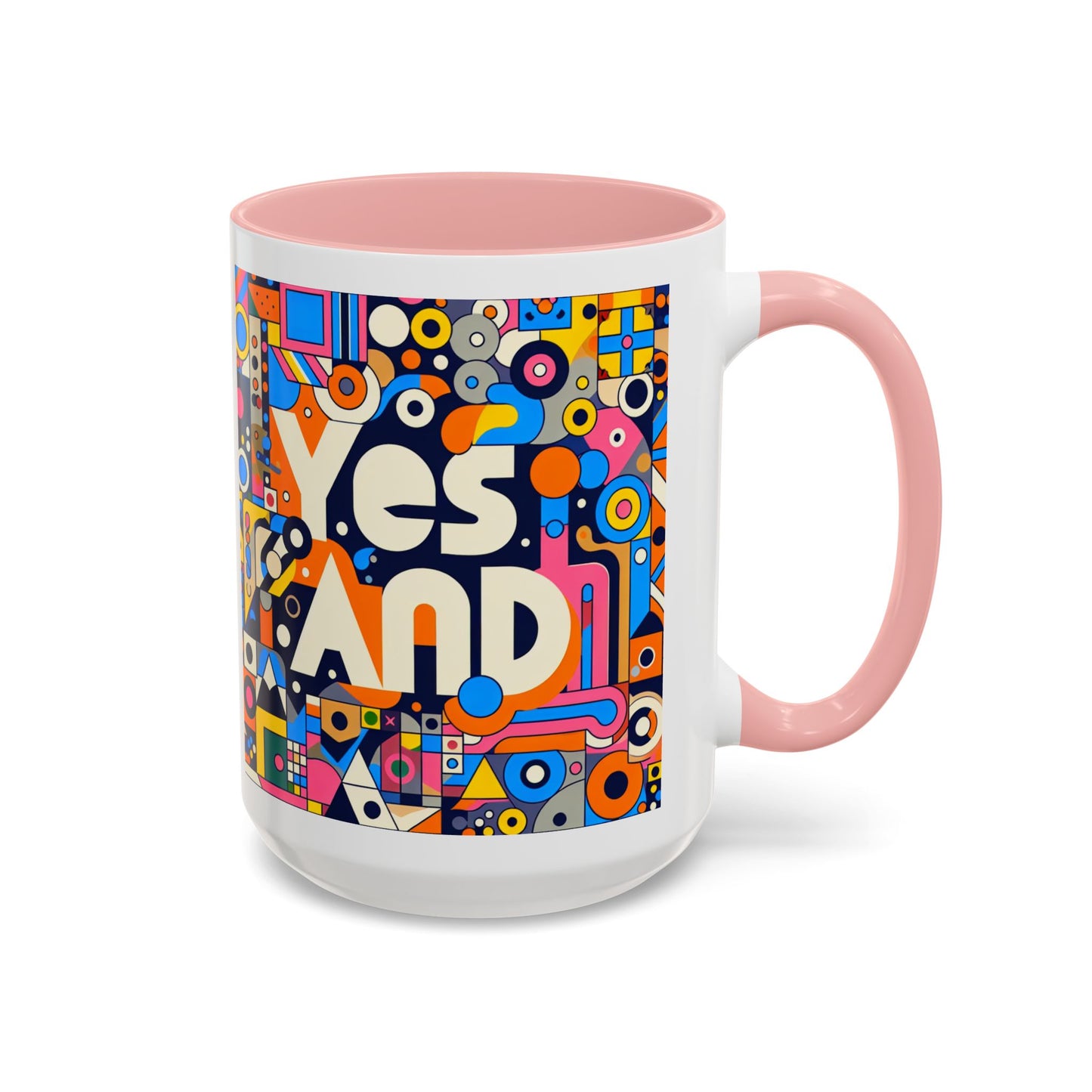 Oui, et une tasse à café avec accent d'improvisation (11, 15 oz)