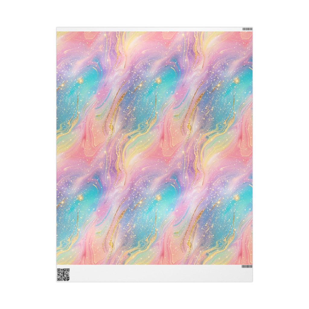Bespattered Facade Pastel Dreams Wrapping Paper | Three Sizes | Glossy or Matte