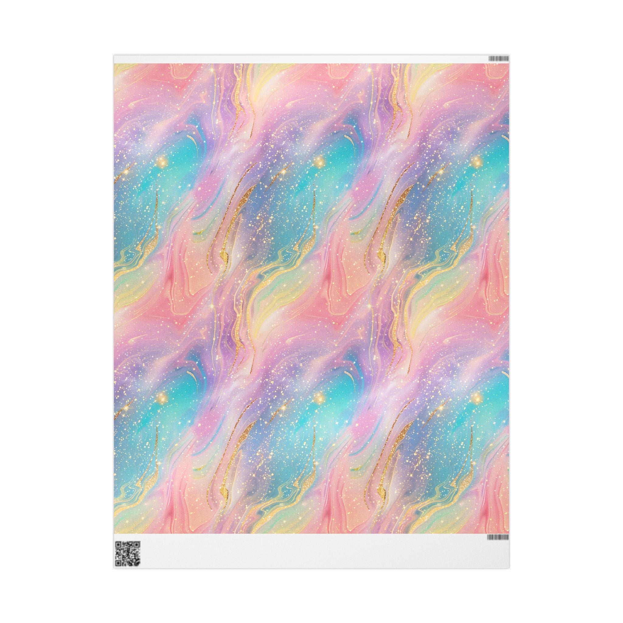 Bespattered Facade Pastel Dreams Wrapping Paper | Three Sizes | Glossy or Matte