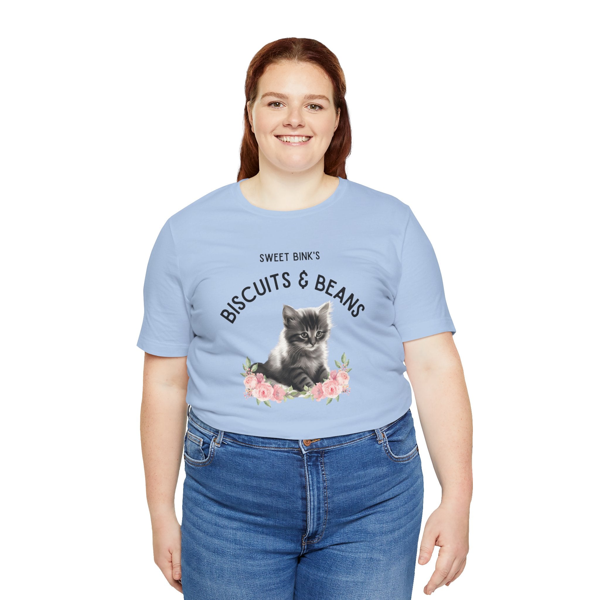 Sweet Bink's Biscuits and Beans cat tee