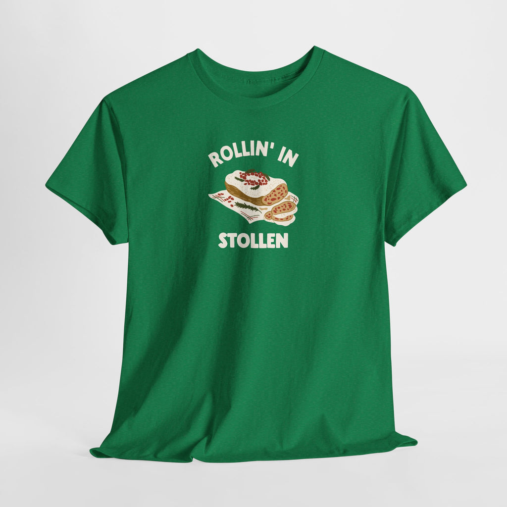 Rollin' in Stollen Tee, German Christmas Bread Holiday Shirt