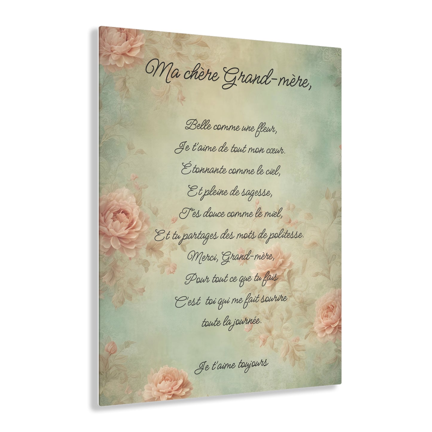 My dear grandmother (Ma Chere Grand-Mere) French Acrylic Print