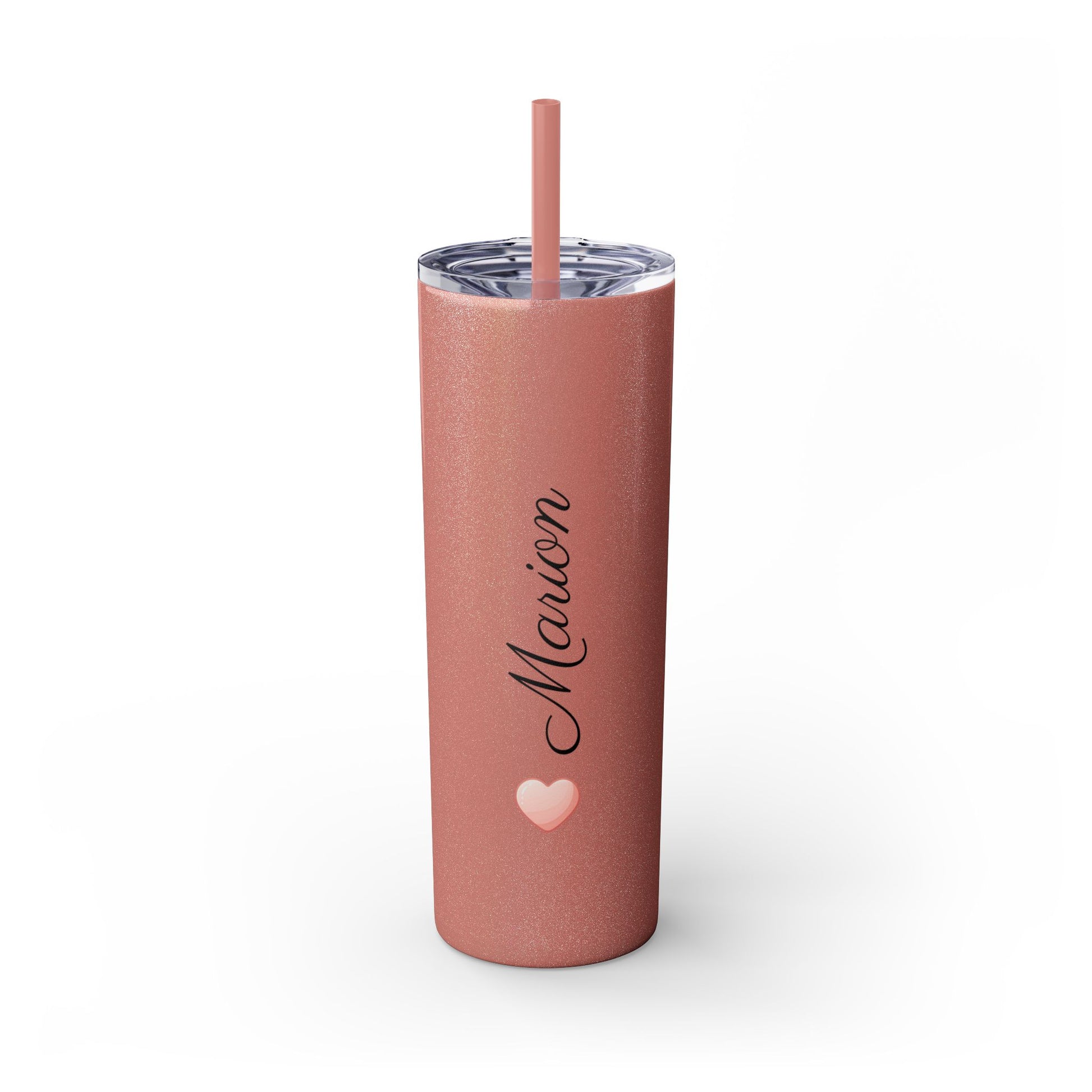 Personalized Skinny Tumbler with Straw