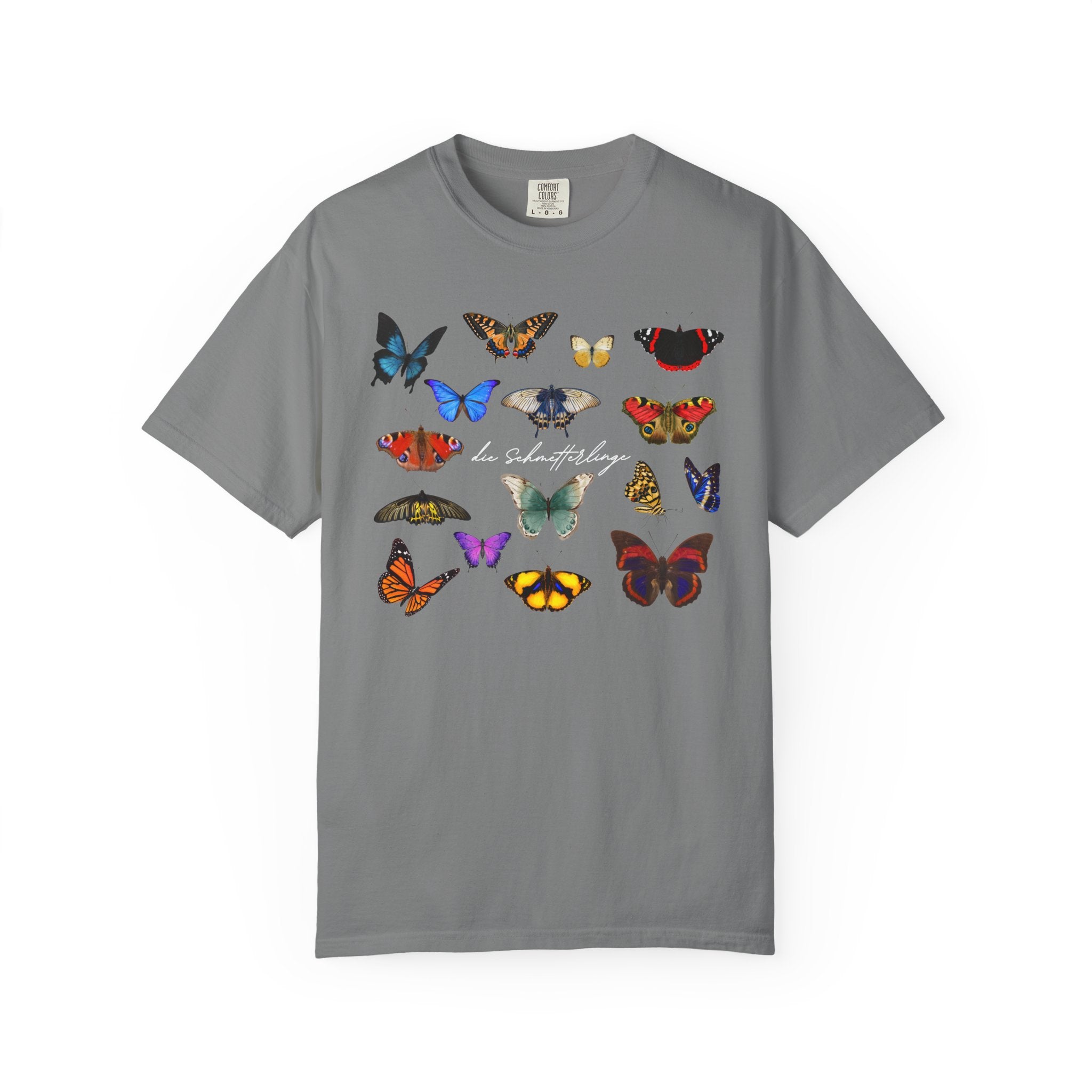 German 'die Schmetterlinge' Butterflies T-Shirt, Comfort Colors, gift for German speaker
