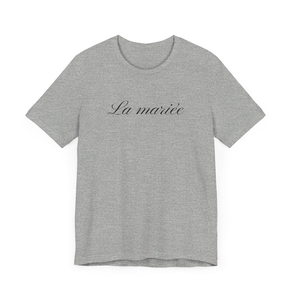 La mariée bride T-Shirt, Wedding Tee, Bridal Party Shirt - La Vie Bien - Bachelorette party - Bachelorette party French