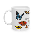 German Schmetterlinge vintage Butterfly Species Ceramic Mug — Vintage style Illustration (11oz & 15oz)