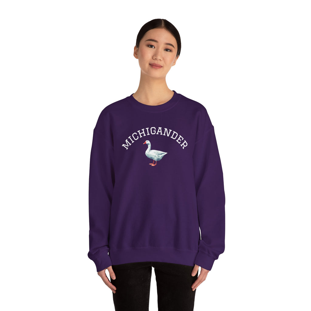 Michigander Goose Sweatshirt (collegiate)