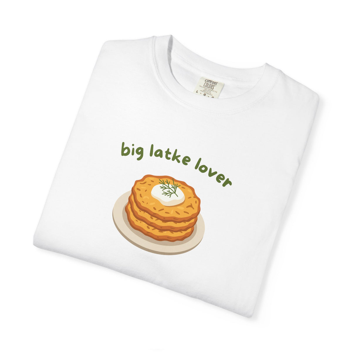 Big Latke Lover Potato Pancake Illustration T-Shirt