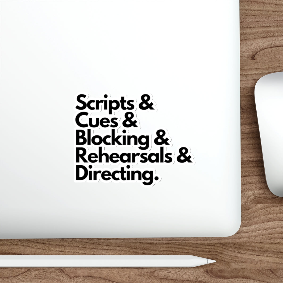 Theater Scripts & Cues Die-Cut Sticker