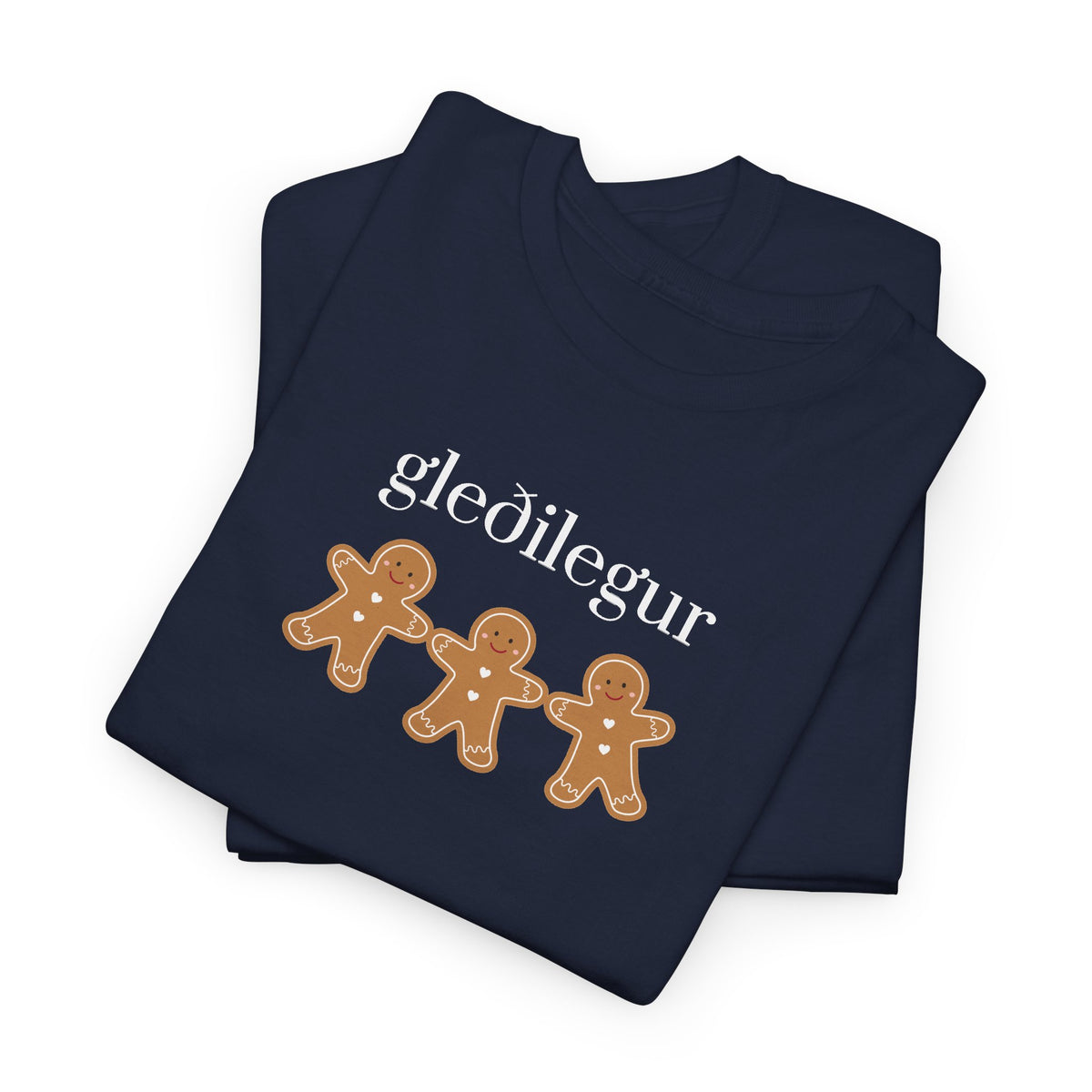 Icelandic joyful Christmas Gingerbread buddies adult T-Shirt