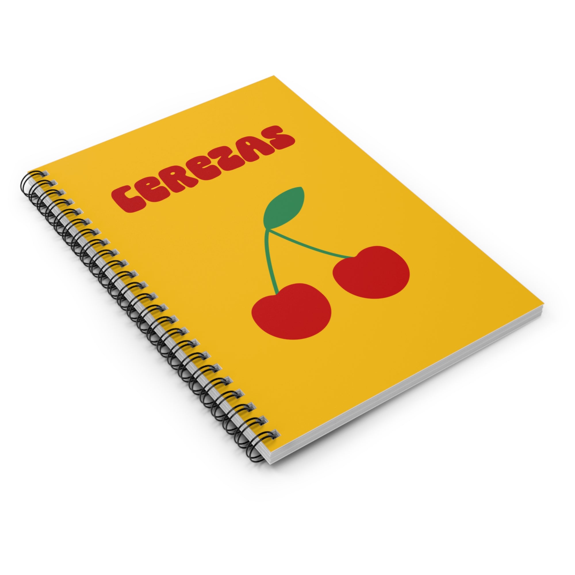 Cherry Cerezas Spiral Notebook, Cute Stationery, Gift for Students, Journaling, Back to School, Cherry Lover