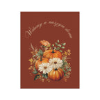 Witamy w naszym domu Polish Welcome to our Home Pumpkin Bouquet Garden Banner Fall Porch Flag