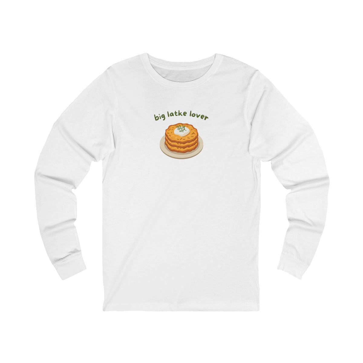 Big Latke Lover Potato Pancake Long Sleeve Tee