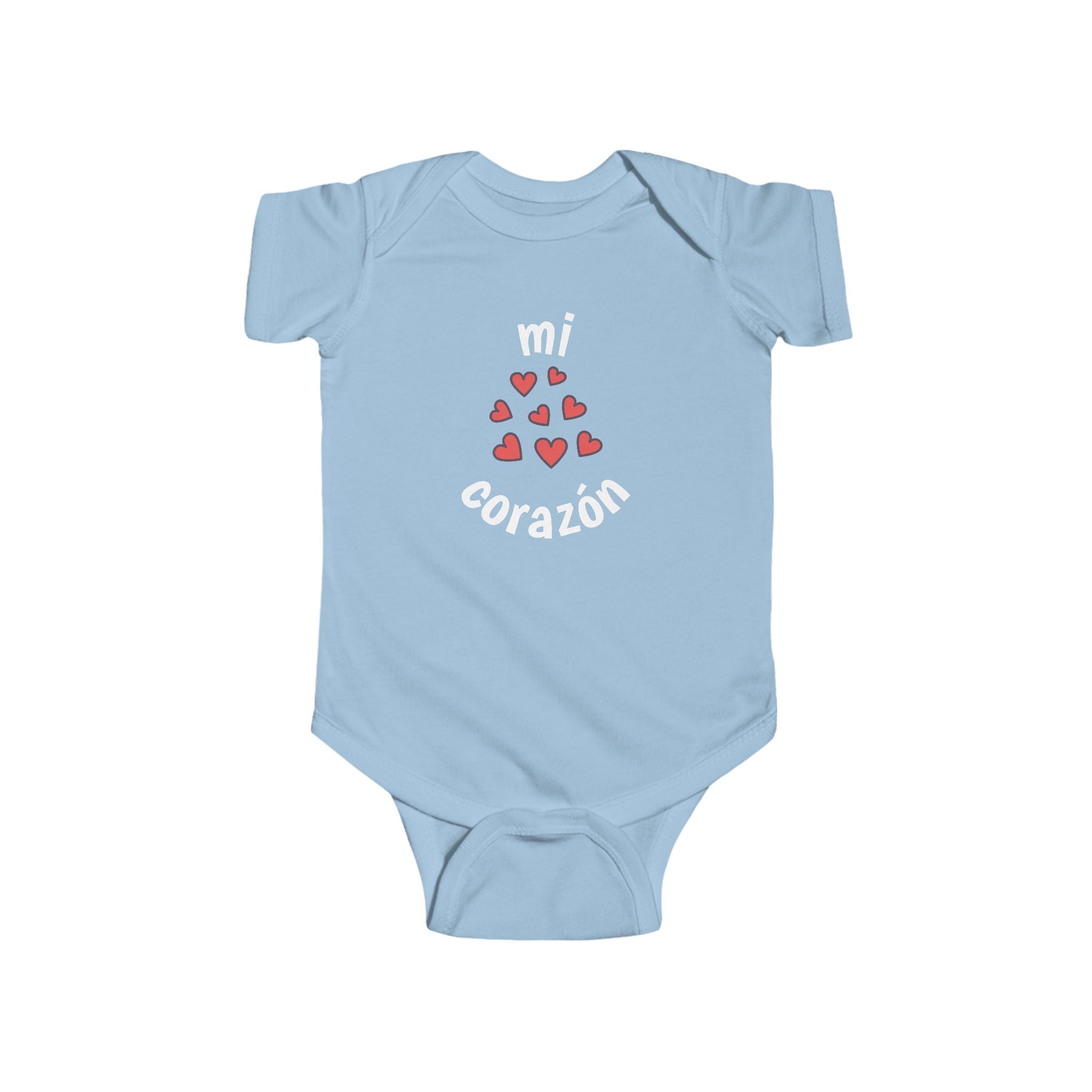 Mi corazón Infant French Bodysuit, Cute Baby Romper
