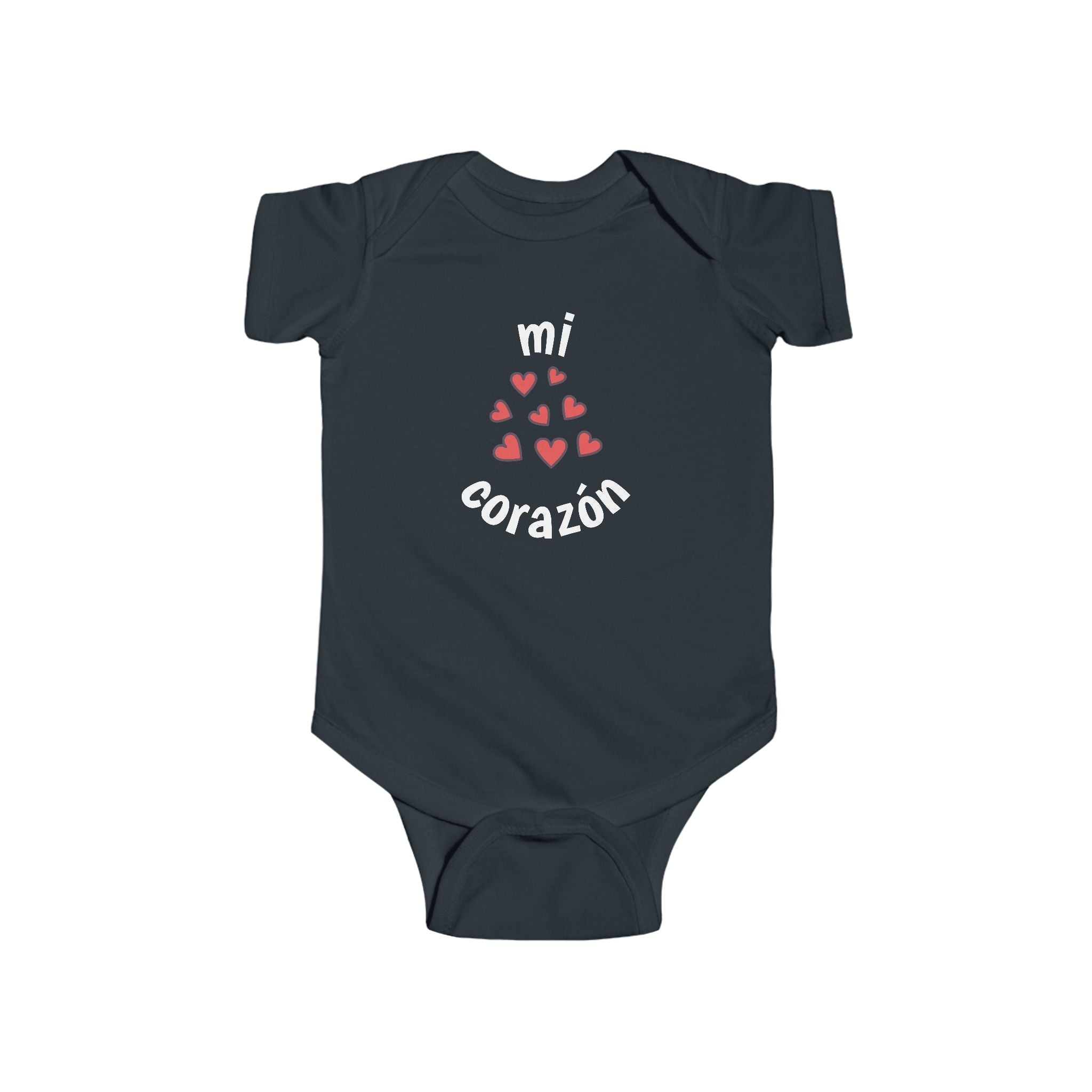 Mi corazón Infant French Bodysuit, Cute Baby Romper