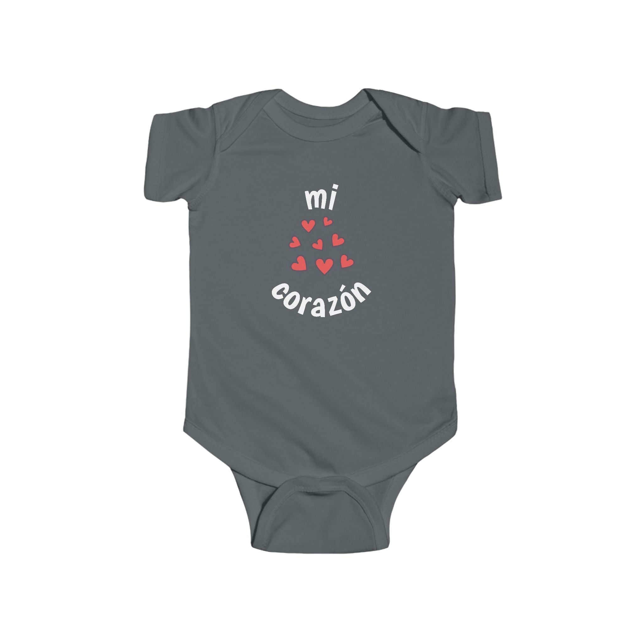 Mi corazón Infant French Bodysuit, Cute Baby Romper