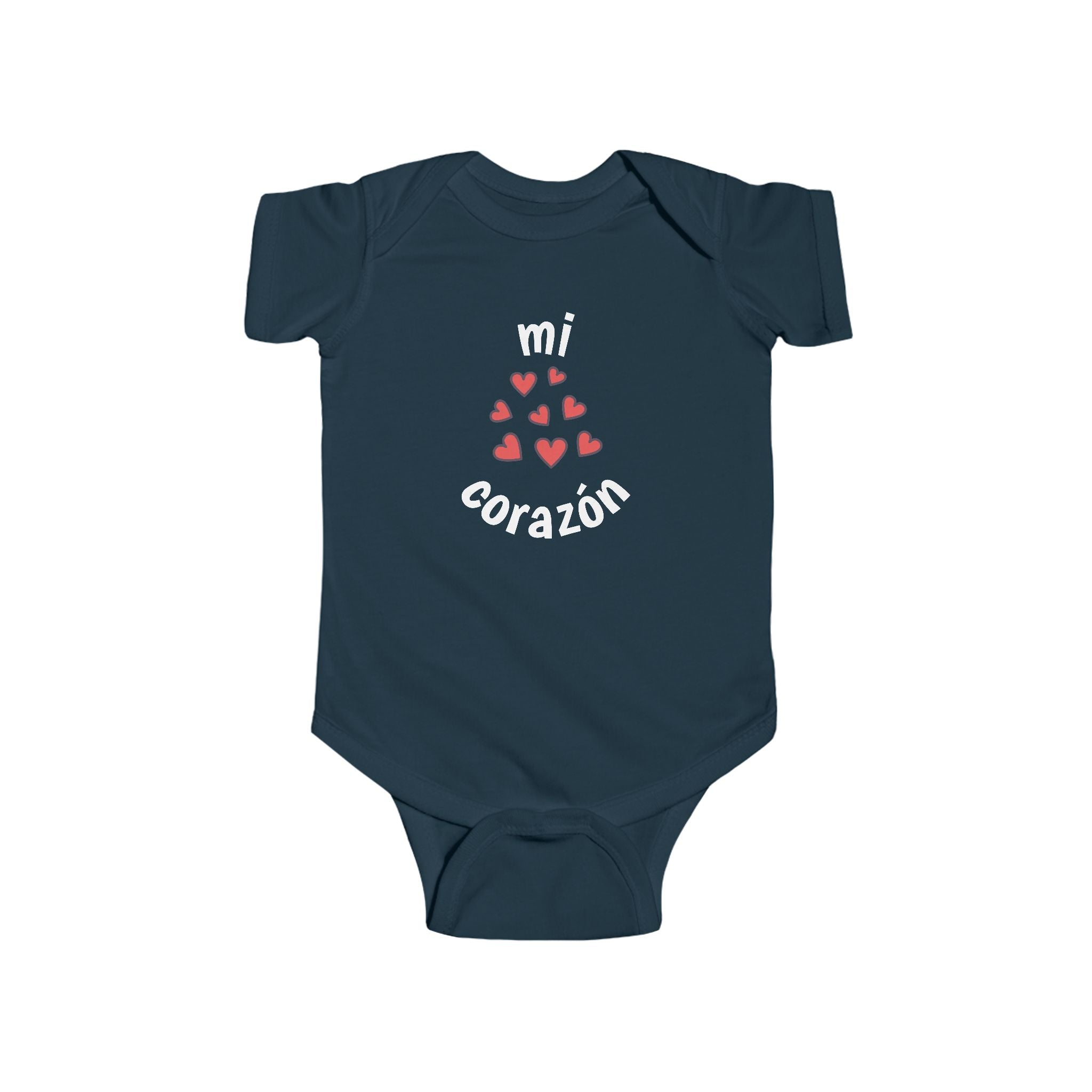 Mi corazón Infant French Bodysuit, Cute Baby Romper