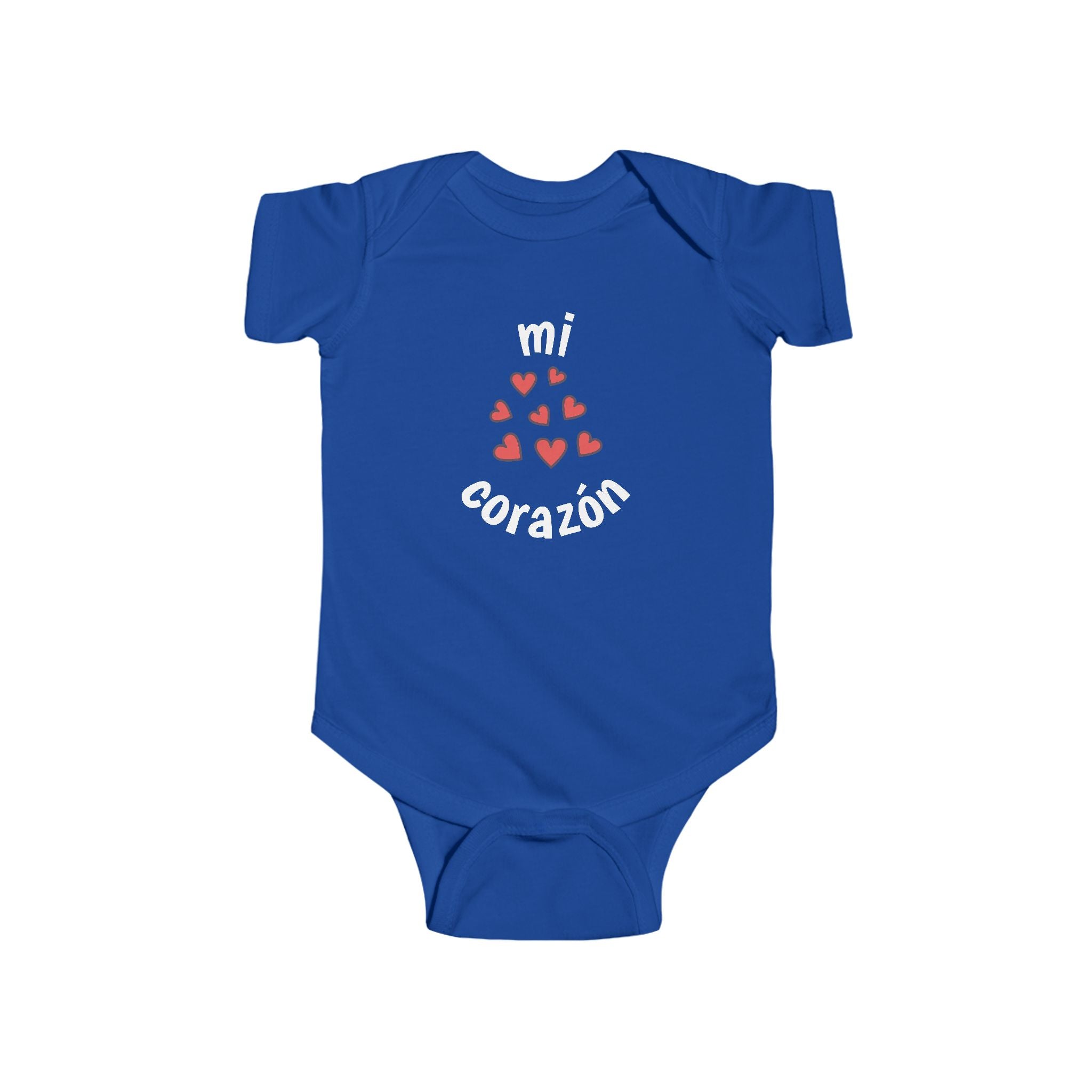 Mi corazón Infant French Bodysuit, Cute Baby Romper