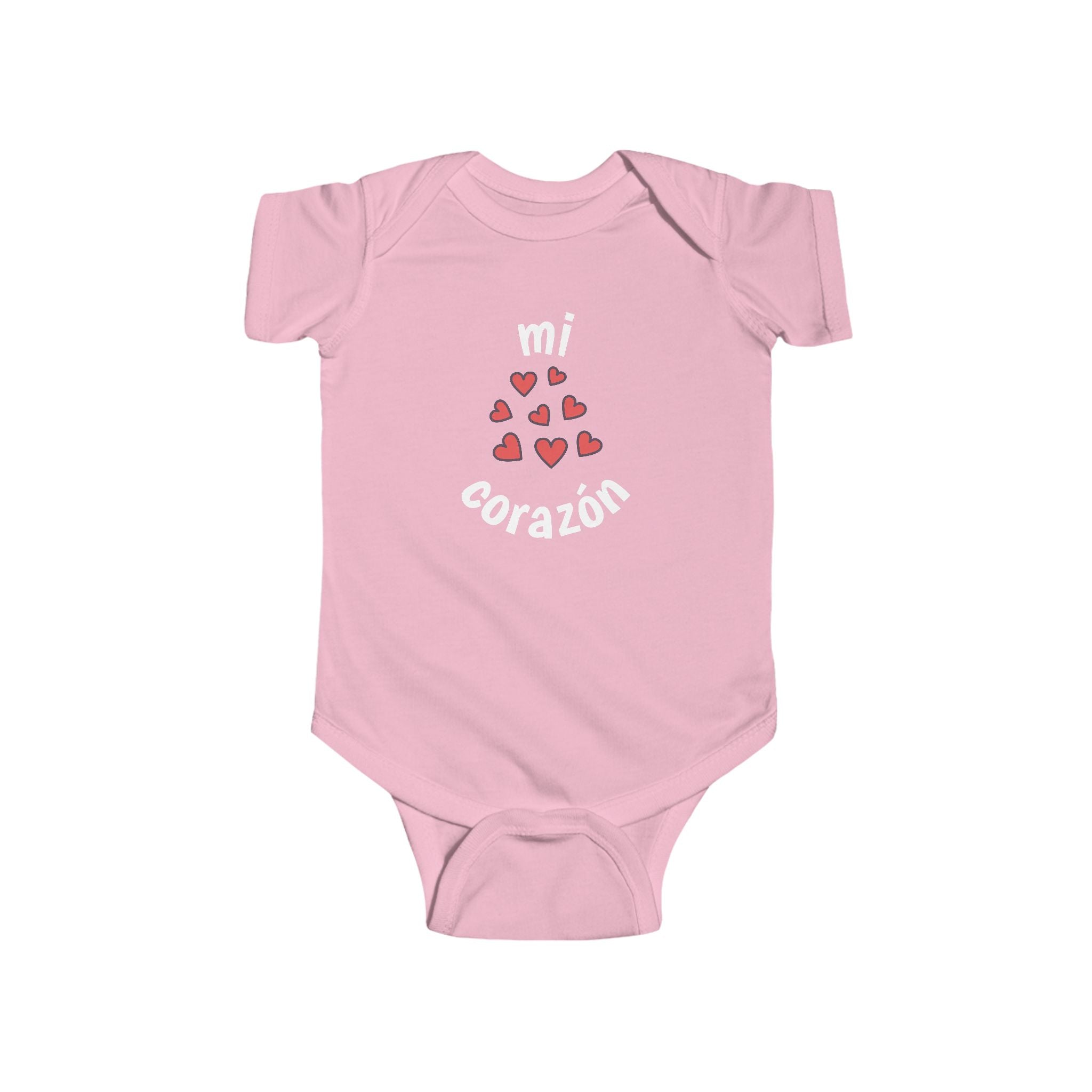 Mi corazón Infant French Bodysuit, Cute Baby Romper