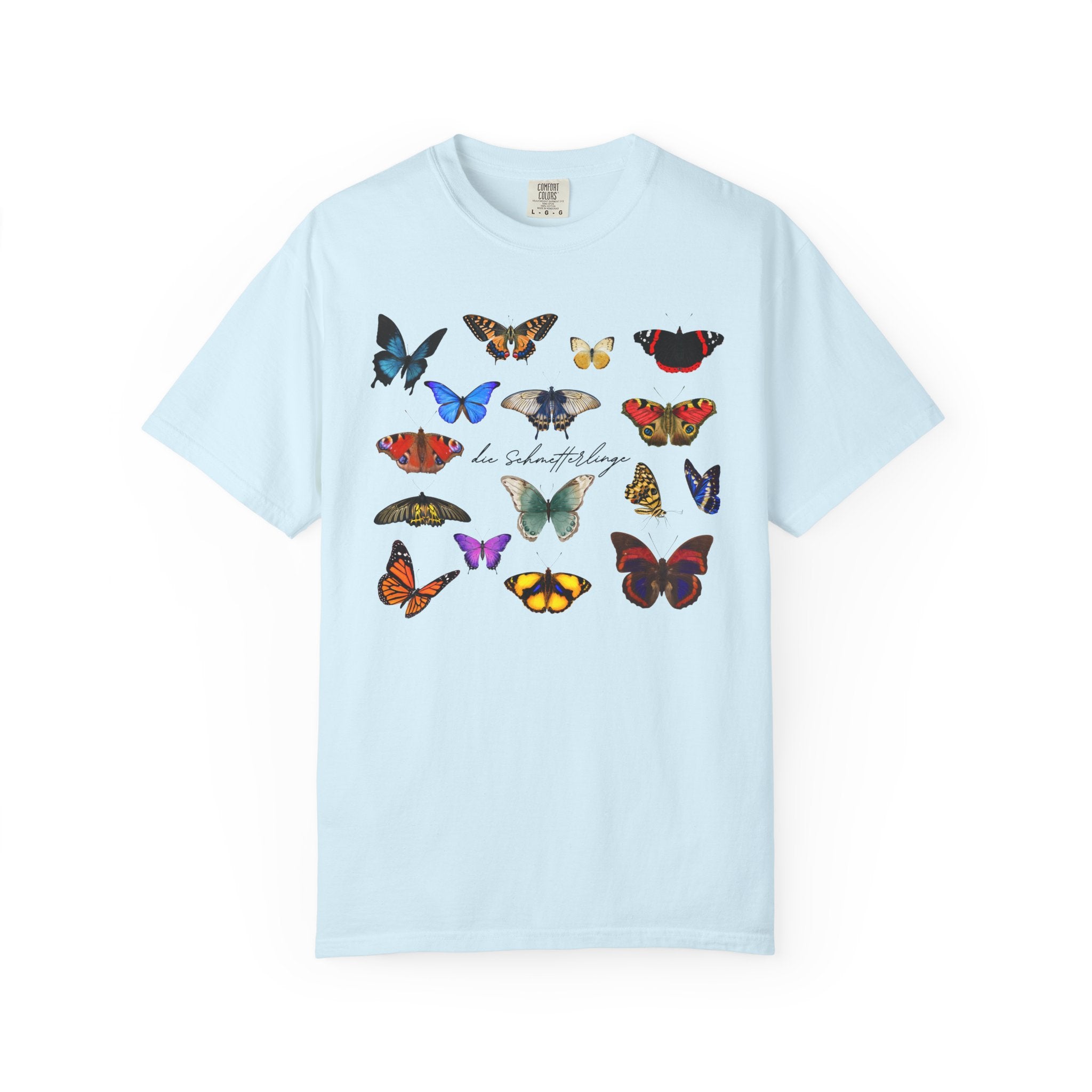 German 'die Schmetterlinge' Butterflies T-Shirt, Comfort Colors, gift for German speaker