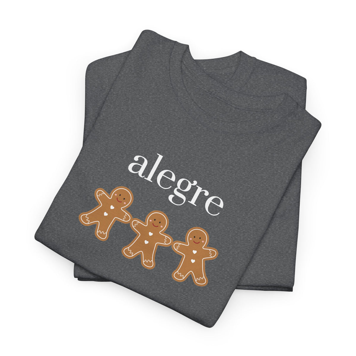 Alegre Gingerbread Tee — Cute Holiday Cookie Graphic T‑Shirt