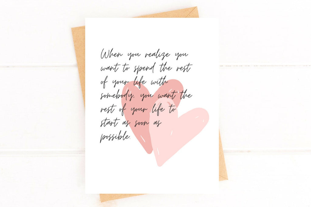 When Harry Met Sally Card, Wedding Day, First Look, Bride to Groom Card by Five Dot Post