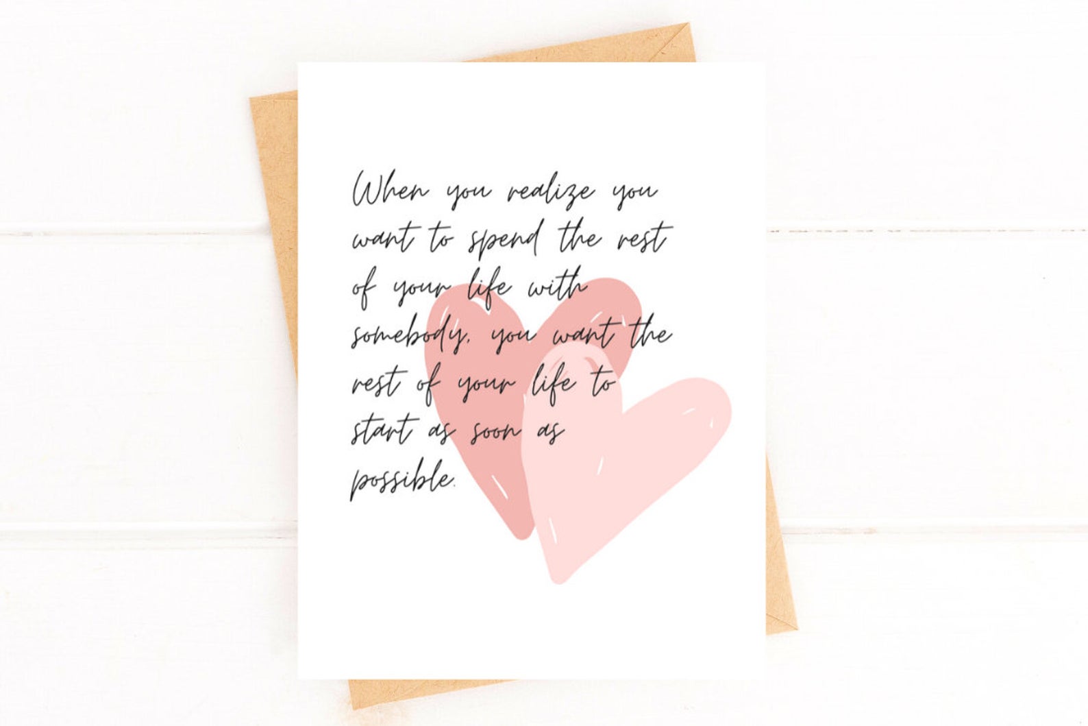 When Harry Met Sally Card, Wedding Day, First Look, Bride to Groom Card by Five Dot Post