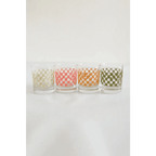 11oz Checkerboard Cocktail Glasses by Polished Prints