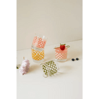 11oz Checkerboard Cocktail Glasses by Polished Prints