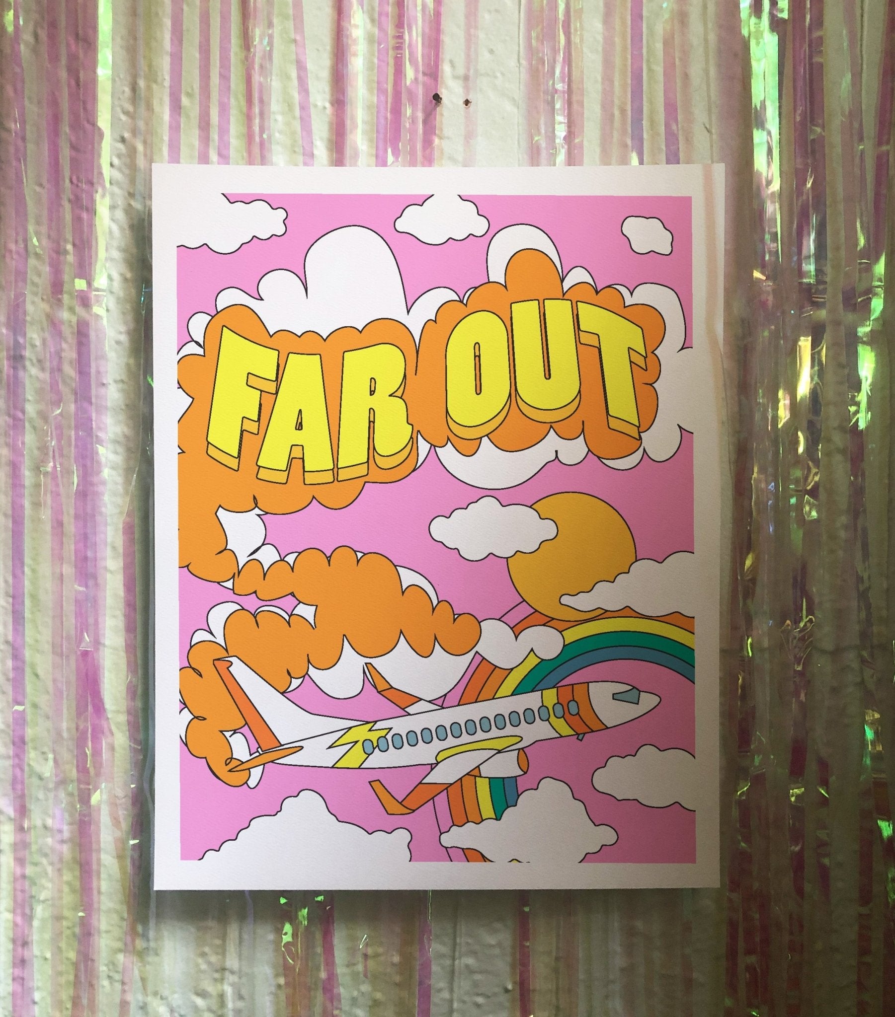 11x14 Far Out Art Print Art Prints La Vie Bien 11x14 Far Out Art Print