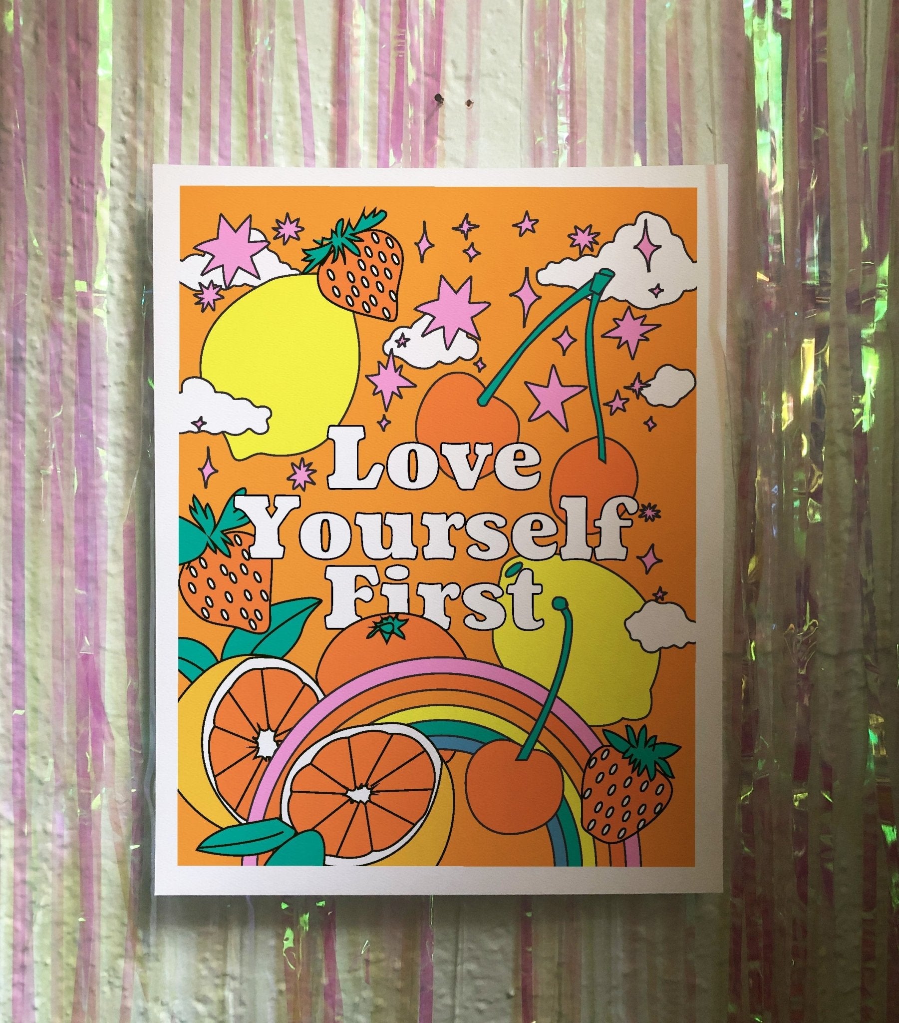 11x14 Love Yourself First Art Print Art Prints La Vie Bien 11x14 Love Yourself First Art Print