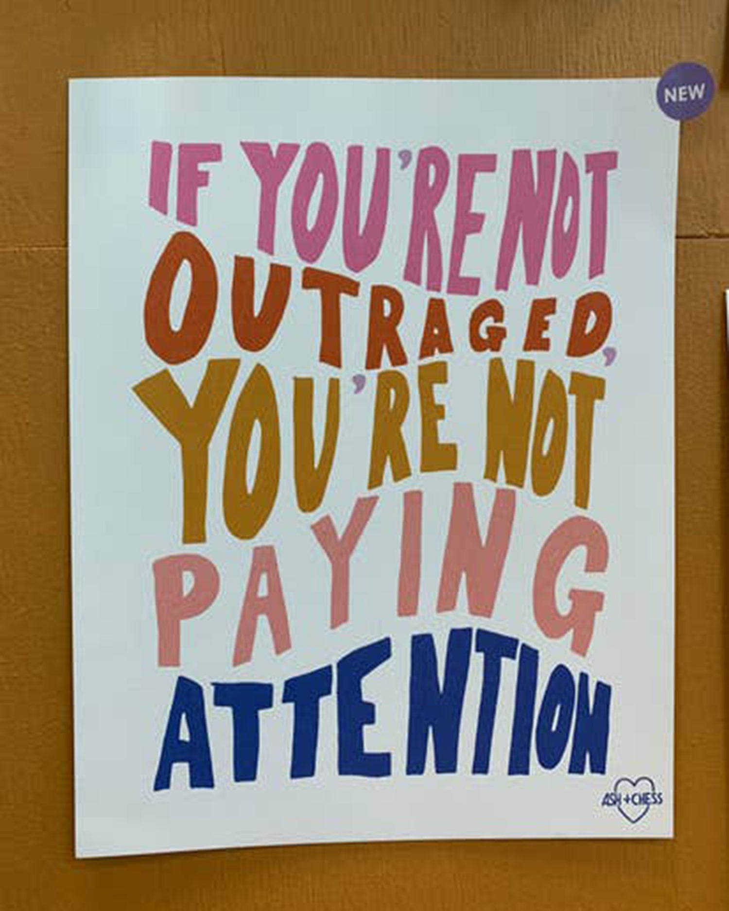 11x14 Outraged Art Print Art Prints La Vie Bien 11x14 Outraged Art Print