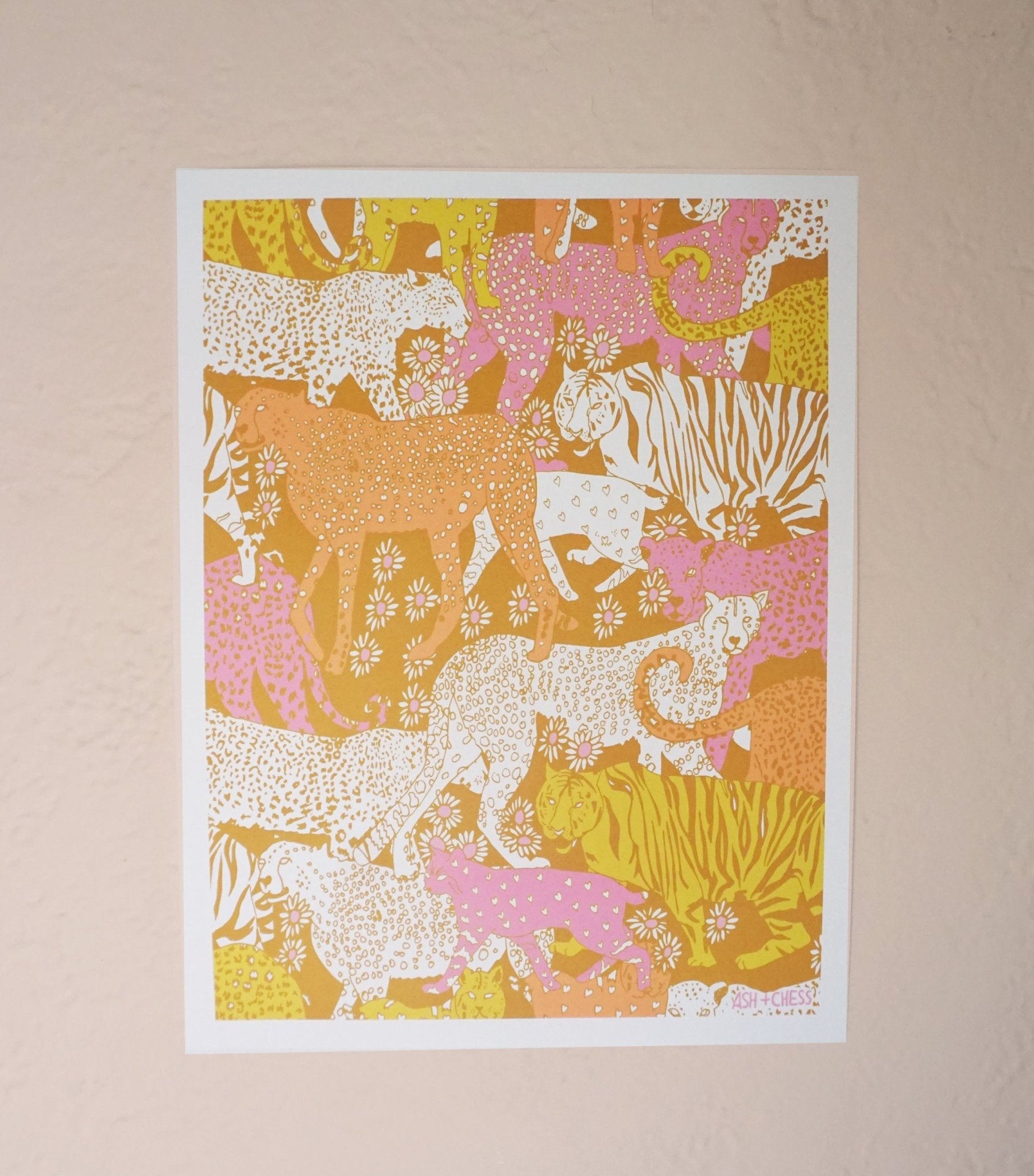 11x14 Safari Turmeric Art Print Art Prints La Vie Bien 11x14 Safari Turmeric Art Print