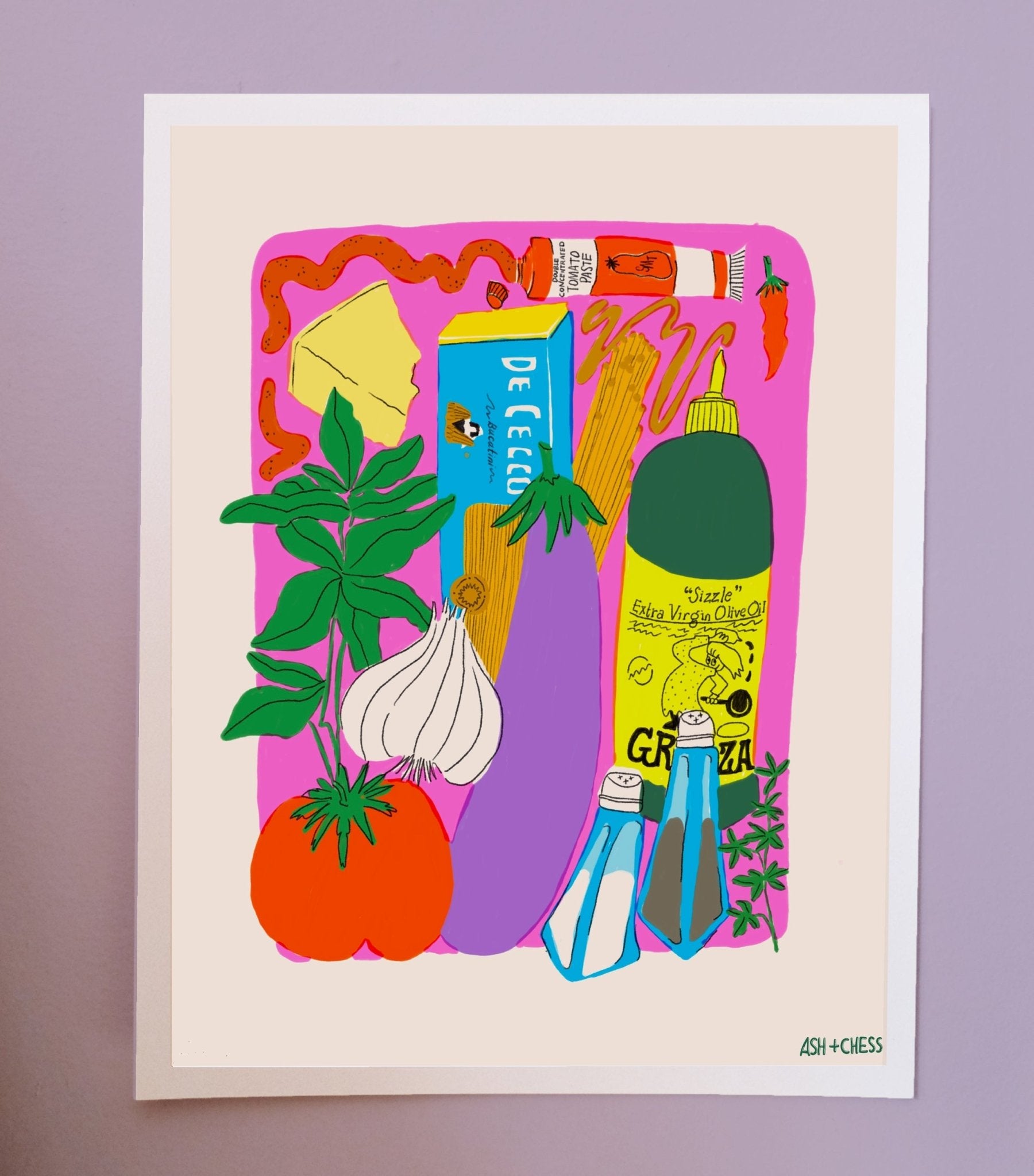 11x14 Tomato Sauce Art Print Art Prints La Vie Bien 11x14 Tomato Sauce Art Print