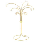 12-Arm Spiral Fountain Brass Gold Metal Ornament Stand Display 11.5 Inches Ornament Stands La Vie Bien 12-Arm Spiral Fountain Brass Gold Metal Ornament Stand Display 11.5 Inches
