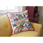 12 Days of Christmas Hand - Embroidered Pillow Pillows La Vie Bien 12 Days of Christmas Hand - Embroidered Pillow