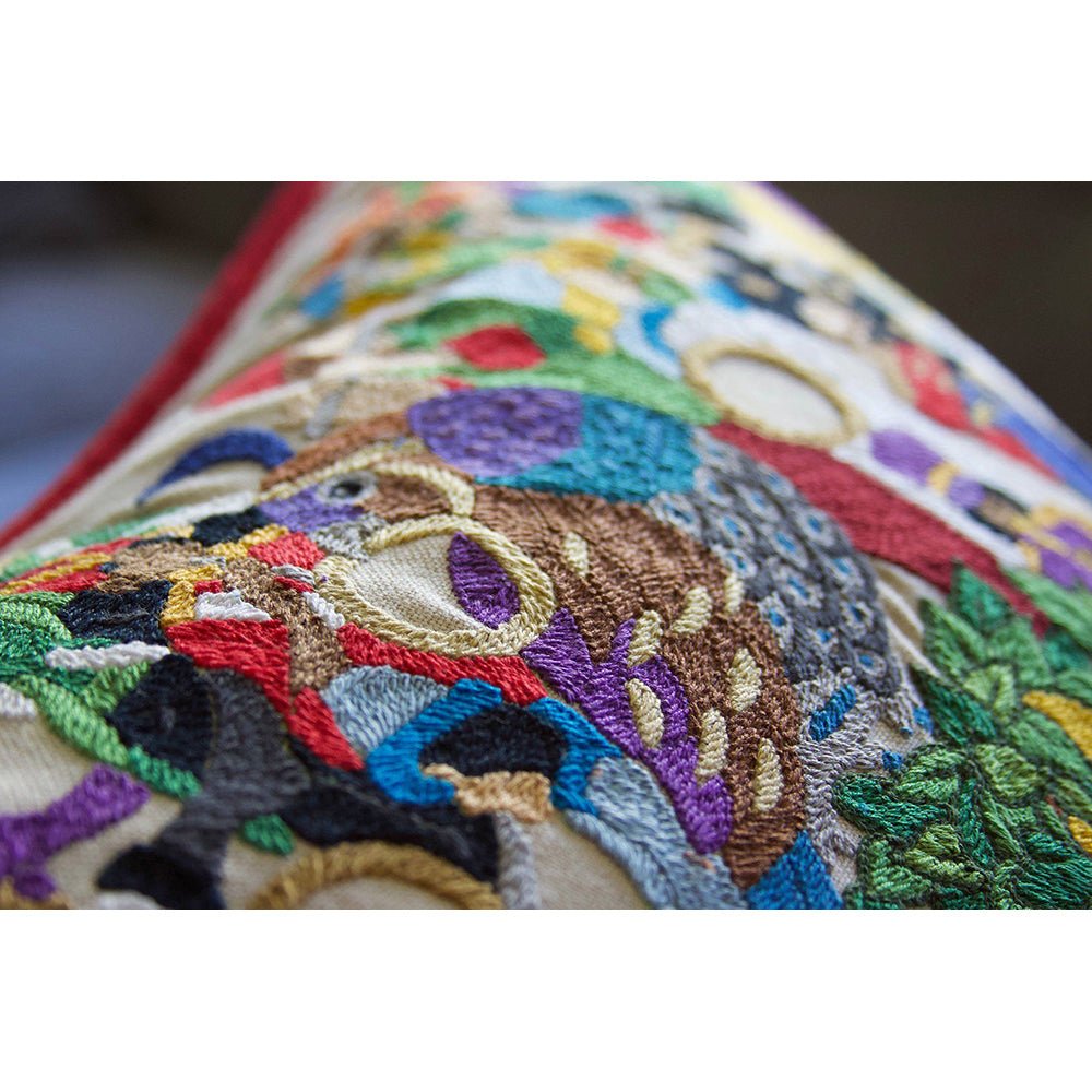 12 Days of Christmas Hand - Embroidered Pillow Pillows La Vie Bien 12 Days of Christmas Hand - Embroidered Pillow