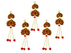 12" Long Lotus Hanging, Set of 5 Festive Decor La Vie Bien 12" Long Lotus Hanging, Set of 5