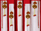 12" Long Lotus Hanging, Set of 5 Festive Decor La Vie Bien 12" Long Lotus Hanging, Set of 5