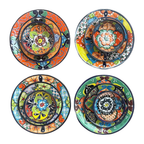 12 - Piece Talavera Dinnerware Set | Handmade Mexican Ceramic Plates & Bowls Talavera Dinnerware Set La Vie Bien 12 - Piece Talavera Dinnerware Set | Handmade Mexican Ceramic Plates & Bowls