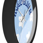 Customizable children's room name wall clock by Printify