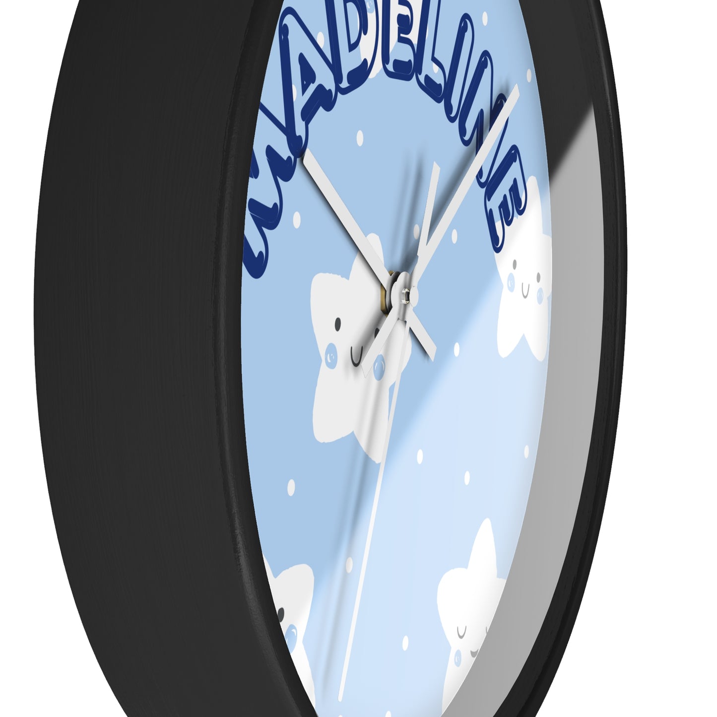 Customizable Kid's room name wall clock