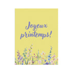 Joyeux Printemps Spring Floral Garden Banner Decor by Printify