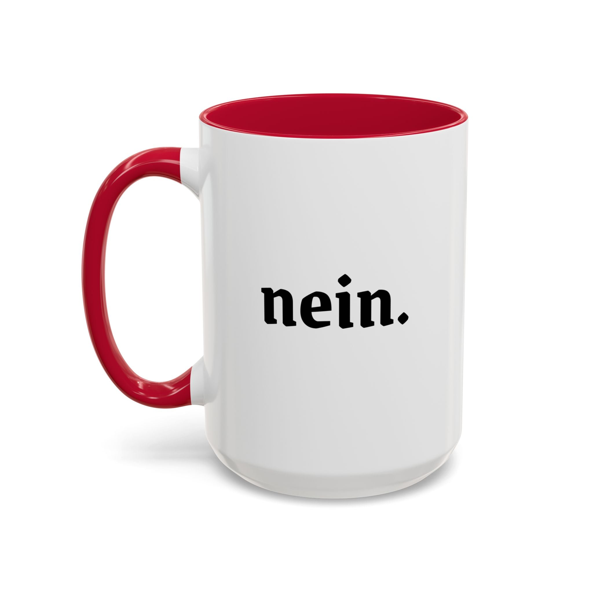 Nein. Mug — Minimalist German Word Coffee Cup (11oz & 15oz)